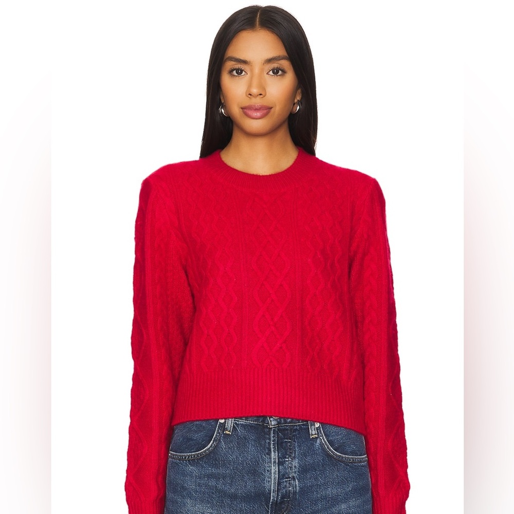 Favorite Daughter The Cable Pullover Knit Sweater